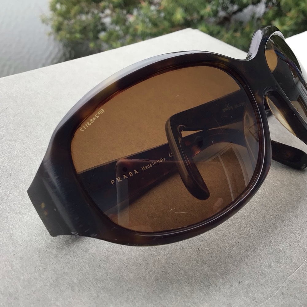 Prada Tortoise Sunglasses SPR 01E 2AU 3N1 Made in Italy - Picture 2 of 15